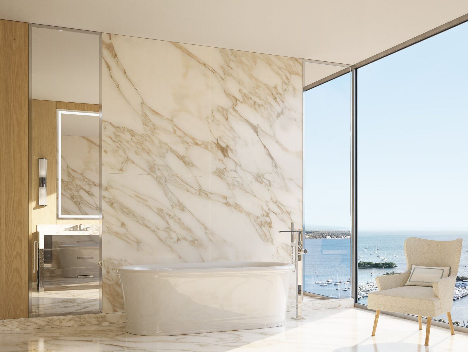 Four Seasons Coconut Grove Primary Bathroom